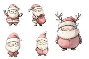 Christmas Santa clipart, an Illustration by Designworld (Thumbnail 5 of 5)