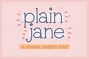 Plain Jane Font, a Serif Font by Quirky Queen Media (Thumbnail 1 of 7)
