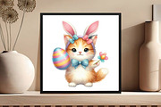 Easter Cats Sublimation Clipart, an Illustration by DreamCafeArt (Thumbnail 5 of 5)