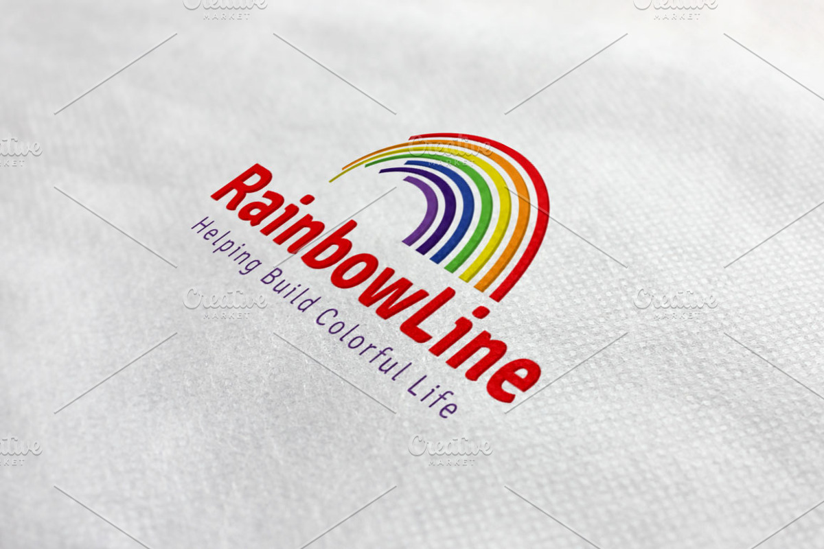 Rainbow Line Logo, a Branding & Logo Template by ArtFusion (Photo 1 of 5)