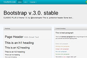 Bootstrap 3.0. Classic Blue theme, a Bootstrap Template by Bootstraptor (Thumbnail 1 of 5)
