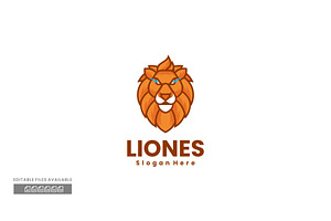 Lion Simple Mascot Logo, a Branding & Logo Template by ivan_artnivora