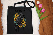 Crow Raven PNG, F-CAW-F Funny Hallow, an Illustration by designcity5 (Thumbnail 6 of 8)