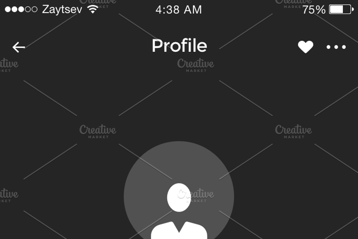 Oculus iOS Wireframe UI Kit, a Wireframe Template by Yaroslav Zaitsev (Photo 6 of 23)