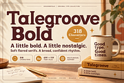 Talegroove Bold – Retro Serif Font, a Serif Font by Designertale (Thumbnail 1 of 10)