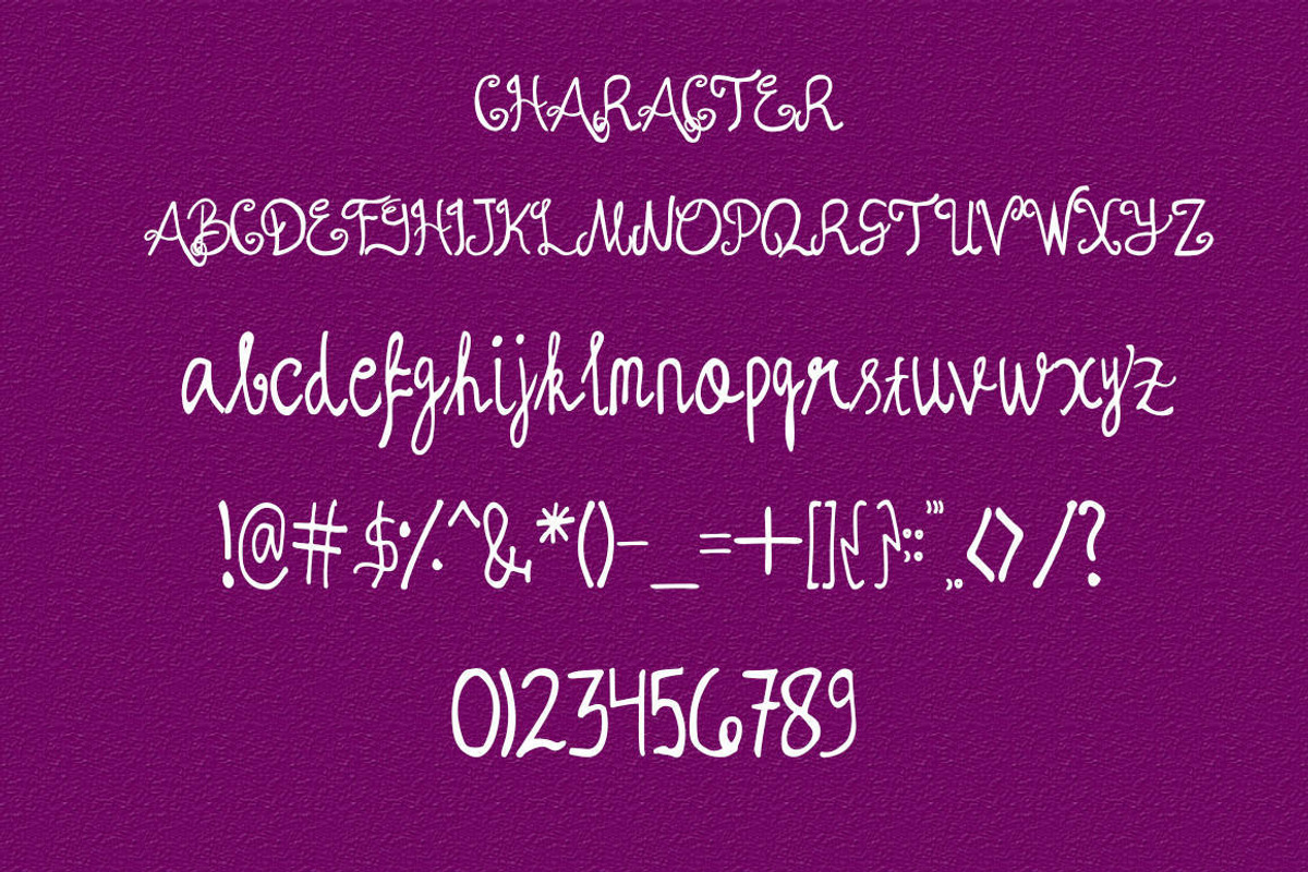 Decubo - Cute Handwritten Font, a Script Font by Naistudio (Photo 5 of 6)