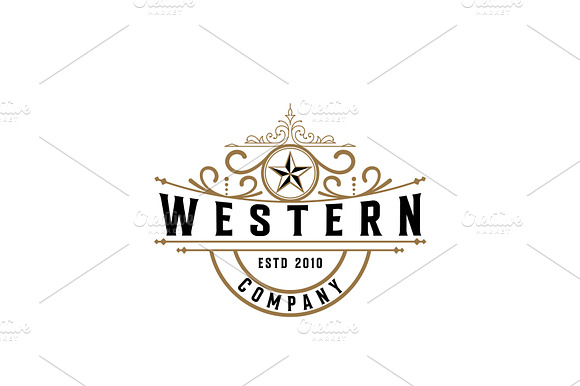 Vintage Western Logo Design preview 4