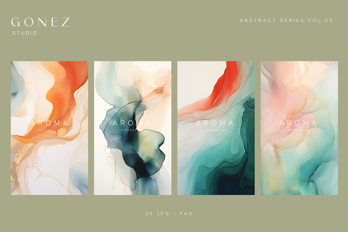 Abstract Series Volume 2 - AROMA, a Wallpaper Graphic by Gonez Studio (Photo 3 of 6)