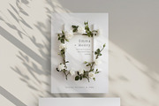 White Rose Wedding Card, an Invitation Template by Filip Studio (Thumbnail 2 of 2)