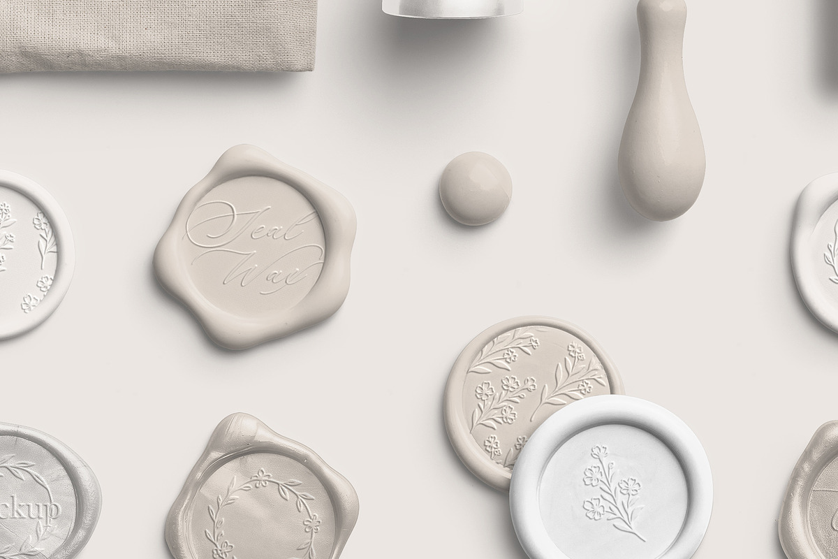 Ivory Elegant Sealing Wax PNG Pack, an Object Graphic by Custom Scene (Photo 6 of 8)