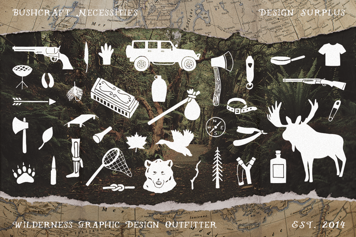 Bushcraft Necessities, 100+ Icons preview 3
