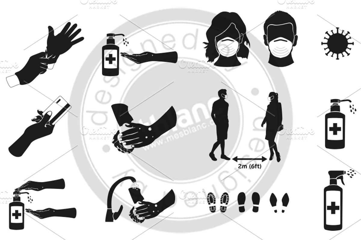 Covid19 symbols, an Icon by mesblanc (Photo 1 of 2)