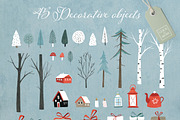 Merry Christmas set, 166 elements, an Animal Illustration by Tabita's shop (Thumbnail 8 of 14)