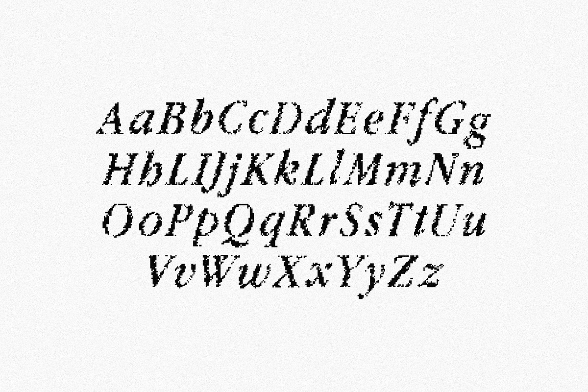 fffffff Pixel Serif Font, a Serif Font by Nomad Visuals (Photo 3 of 6)