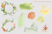 Citrus fruits and flower watercolor, a Decorative Illustration by Kate Lanbina (Thumbnail 12 of 20)