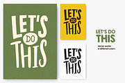 Let's do this lettering cards, a Decorative Illustration by Good Studio (Thumbnail 1 of 6)
