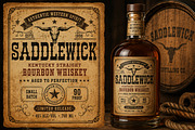 SADDLEWICK — Western Vintage Font, a Sans Serif Font by Wow Magic (Thumbnail 2 of 4)