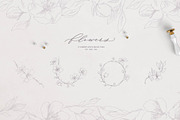 Wedding frame and floral monogram, an Illustration by Summer Nightingale Art (Thumbnail 10 of 10)