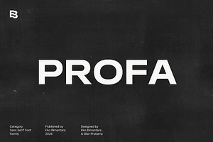 Profa; 48 Sans Serif Fonts, a Sans Serif Font by Eko Bimantara