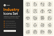 94 Industry Icons, an Outline Icon by Prosymbols (Thumbnail 1 of 7)