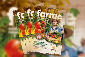 Organic Farming Flyer Template