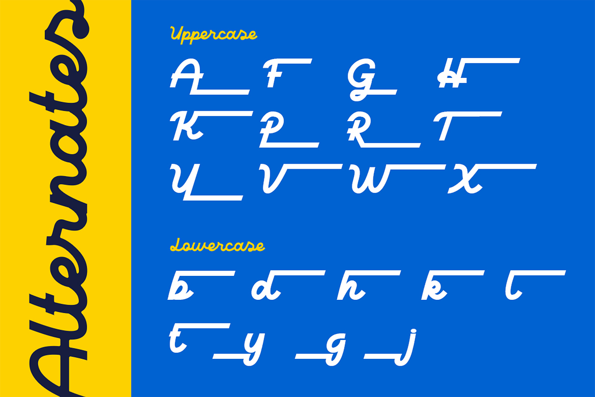 Daliot - Retro Script Display Font, a Script Font by Pekotype (Photo 8 of 14)