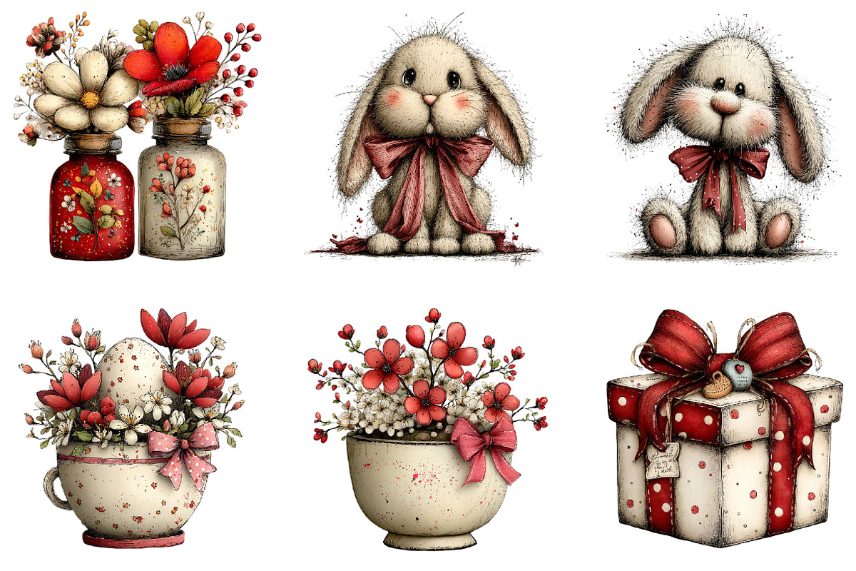 Whimsical Spring Clipart Bundle, an Illustration by Sublimation Artist (Photo 4 of 7)