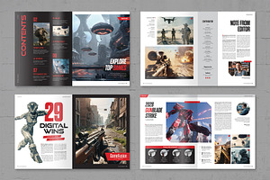 Gamer Magazine Template