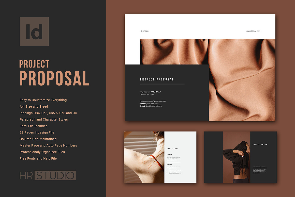 Landscape Project Proposal Template, a Brochure Template by HR Studio (Photo 1 of 8)