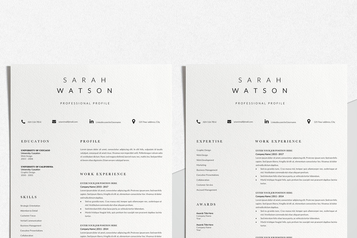 Creative Resume Design Professional, a Resume Template by LucaTheme (Photo 5 of 10)