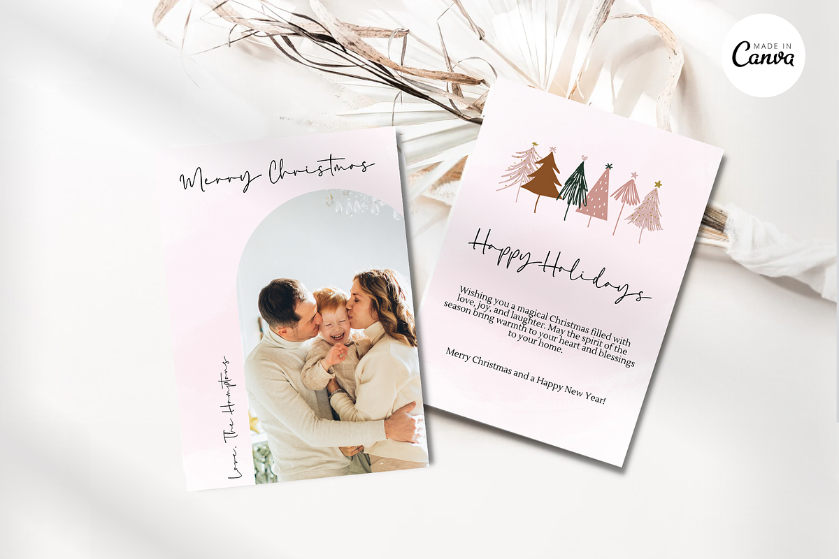 DIY Photo Collage Christmas Card-C3, a Card Template by ReneeW1 (Photo 4 of 6)
