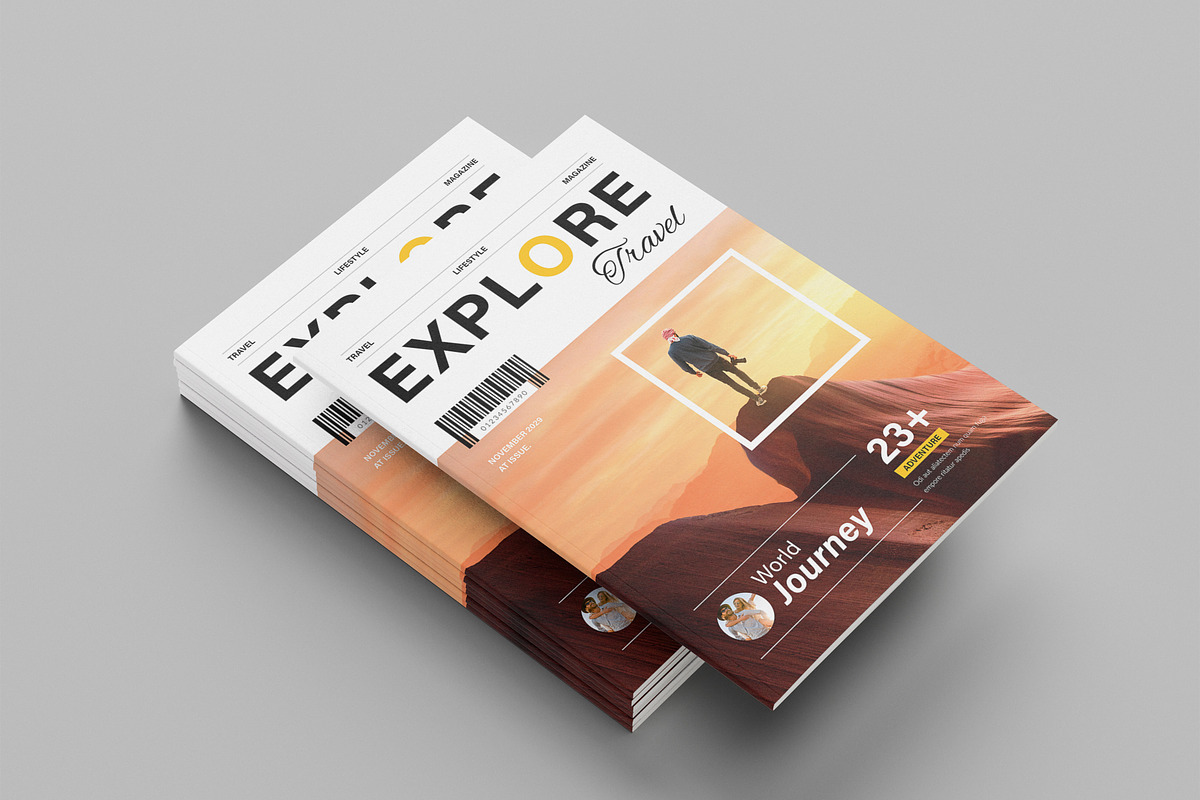 Travel Magazine Template Layout, a Magazine Template by NorthPeak (Photo 11 of 13)
