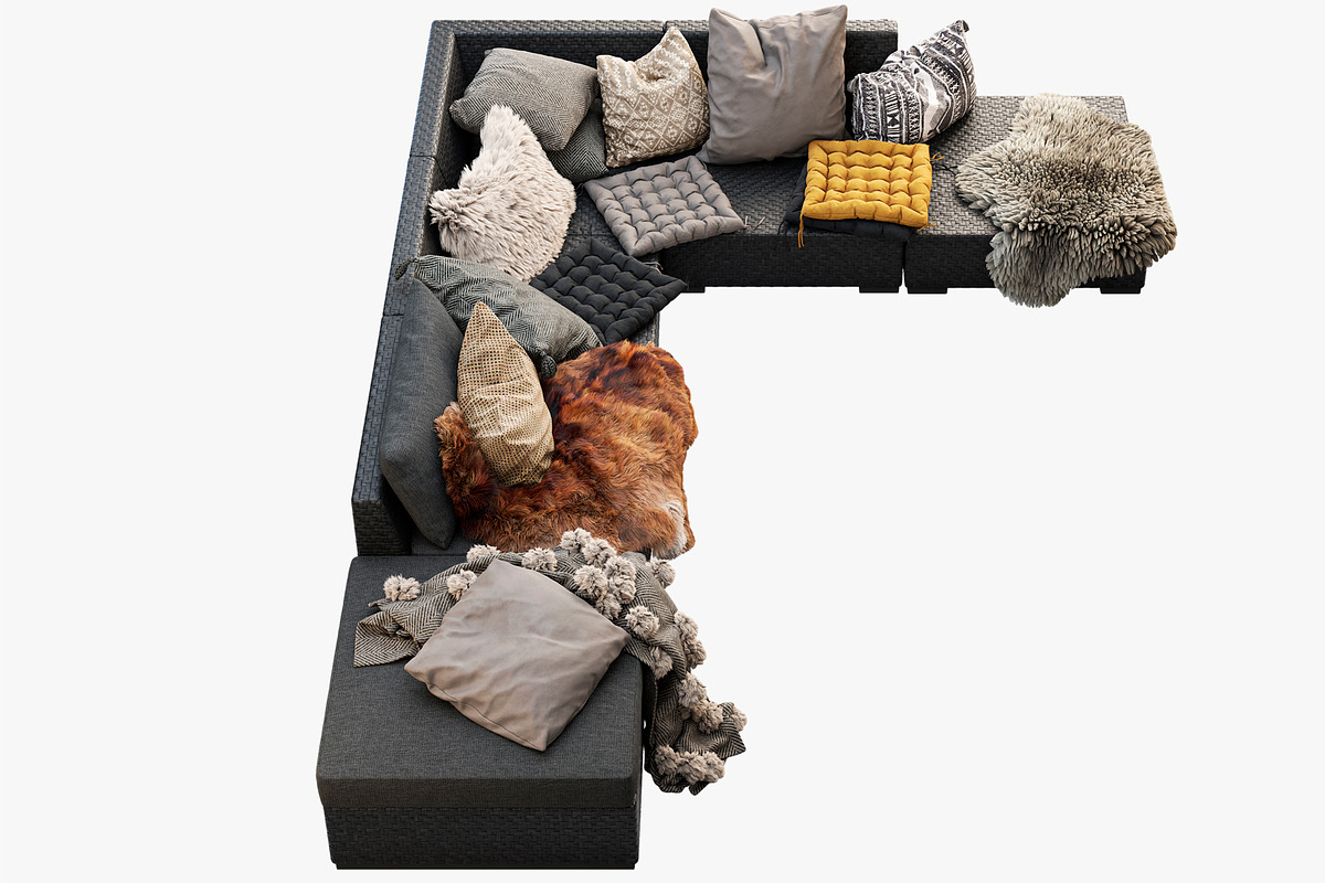 Brown Jordan 4M outdoor wicker sofa, a Furniture 3D Model by 3dmitruk (Photo 9 of 27)