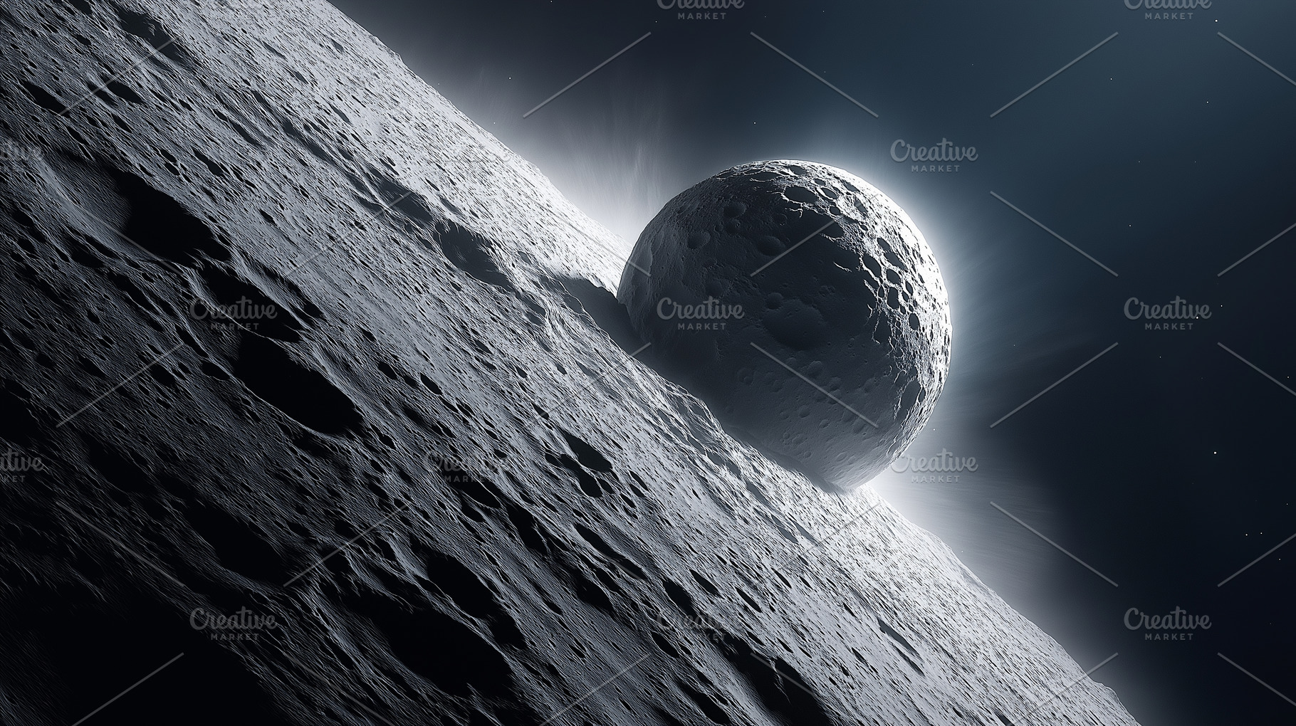 Close up on a massive asteroid hit, a Background Photo by MistyDay