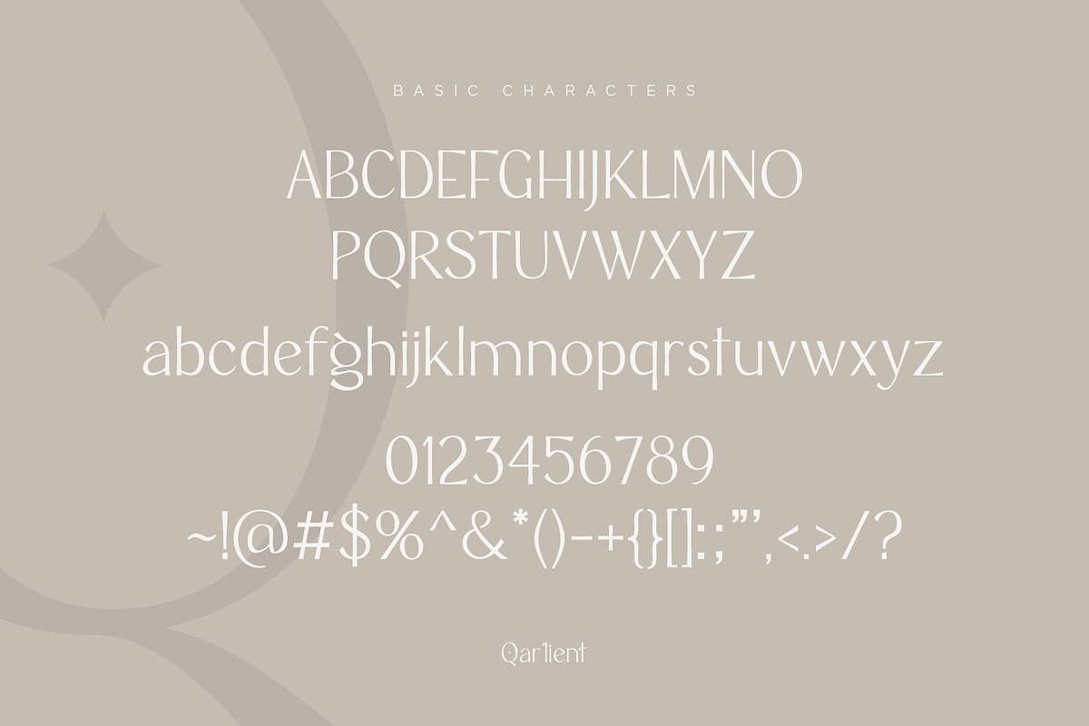 Qarlient - Elegant Modern Font, a Sans Serif Font by Pixesia Studio (Photo 12 of 15)
