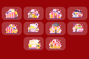 Economy Down Illustration Pack, an Illustration by baii09 (Thumbnail 4 of 4)