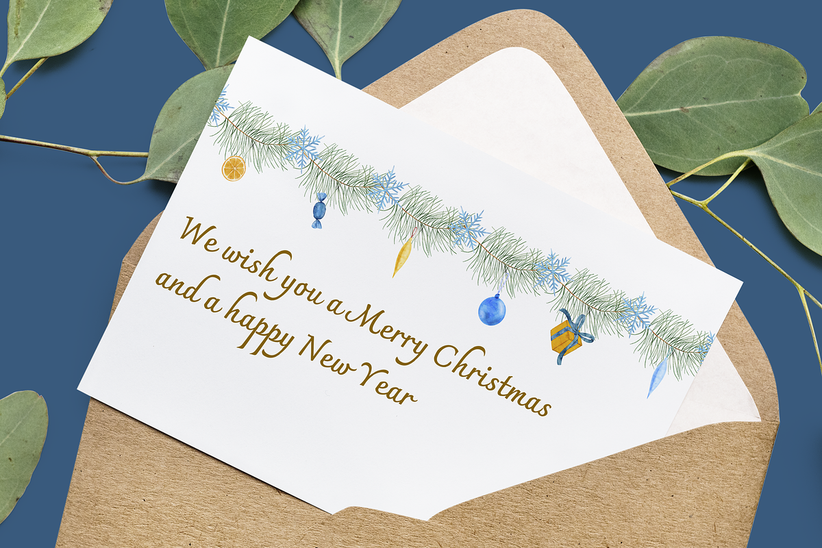 Winter Spirit Watercolor Set, a Seasonal Illustration by Aurella Art (Photo 14 of 14)