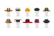 Realistic Vector Hats Set, an Object Graphic by Zonda (Thumbnail 5 of 8)