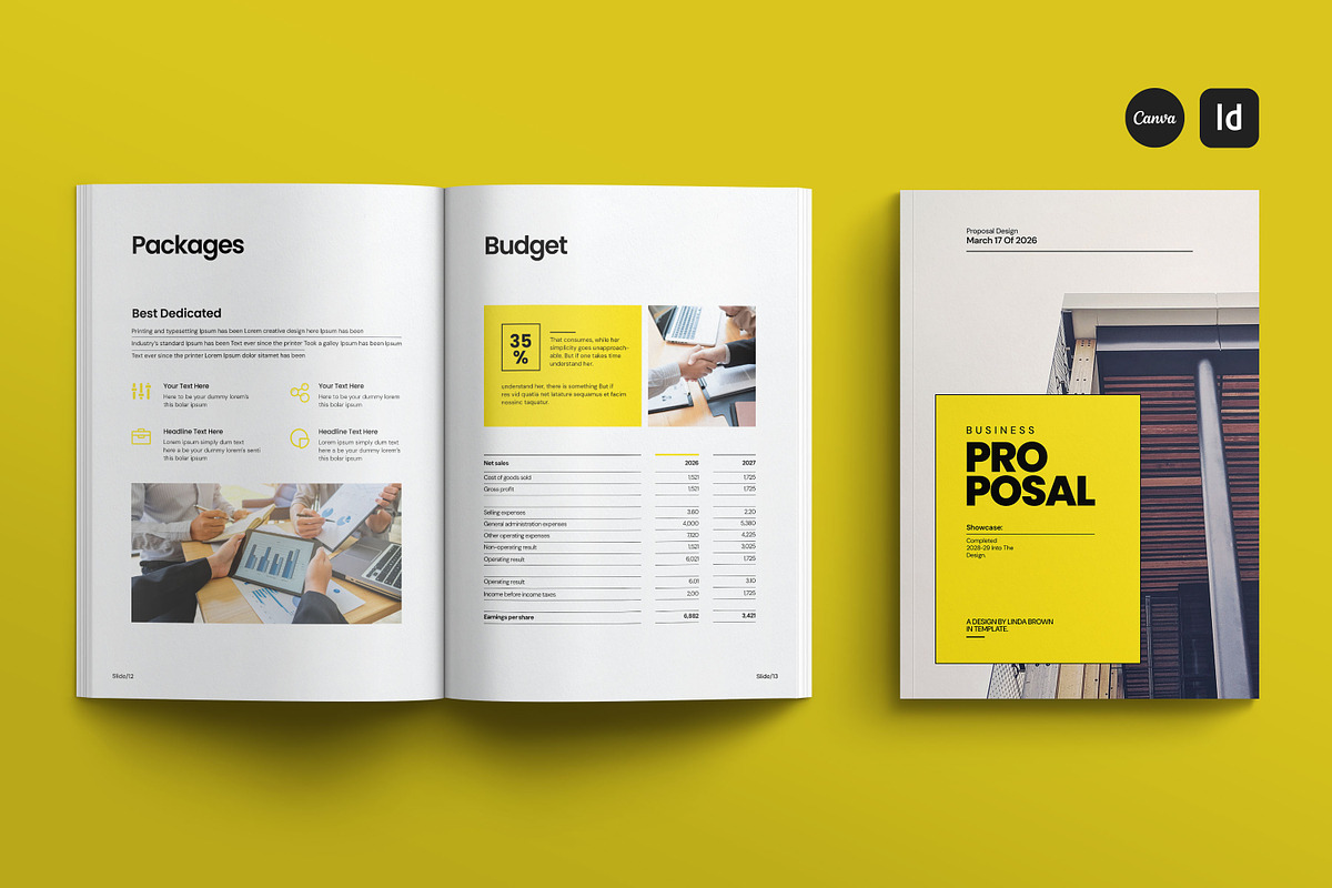 Business Proposal Template, a Brochure Template by Creatiya Type (Photo 1 of 7)