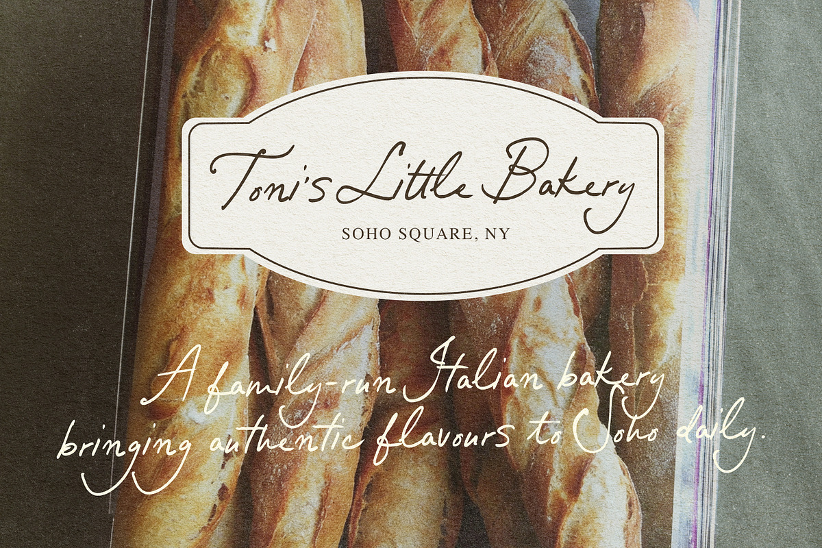 Little Boulangerie Handwritten Font, a Handwritten Font by Nicky Laatz (Photo 9 of 27)