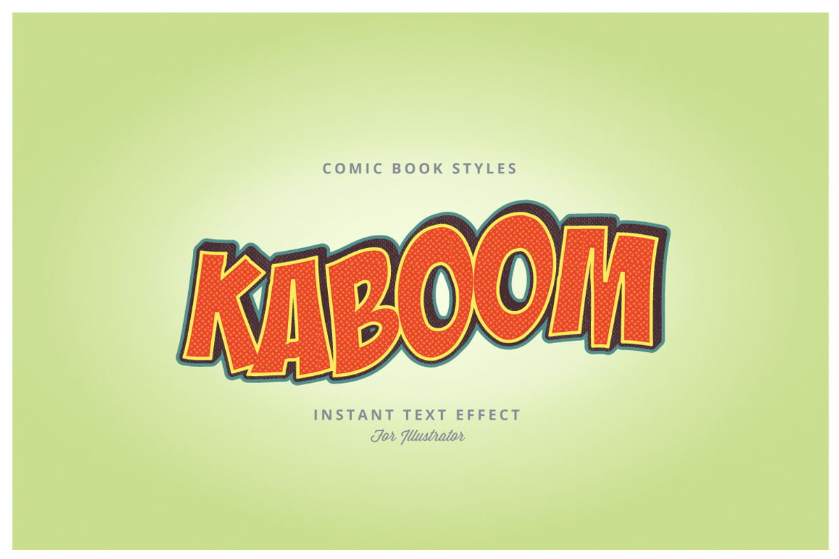 Comic and Cartoon Text Effects (AI), a Layer Style Add-On by Vector Galore (Photo 3 of 11)