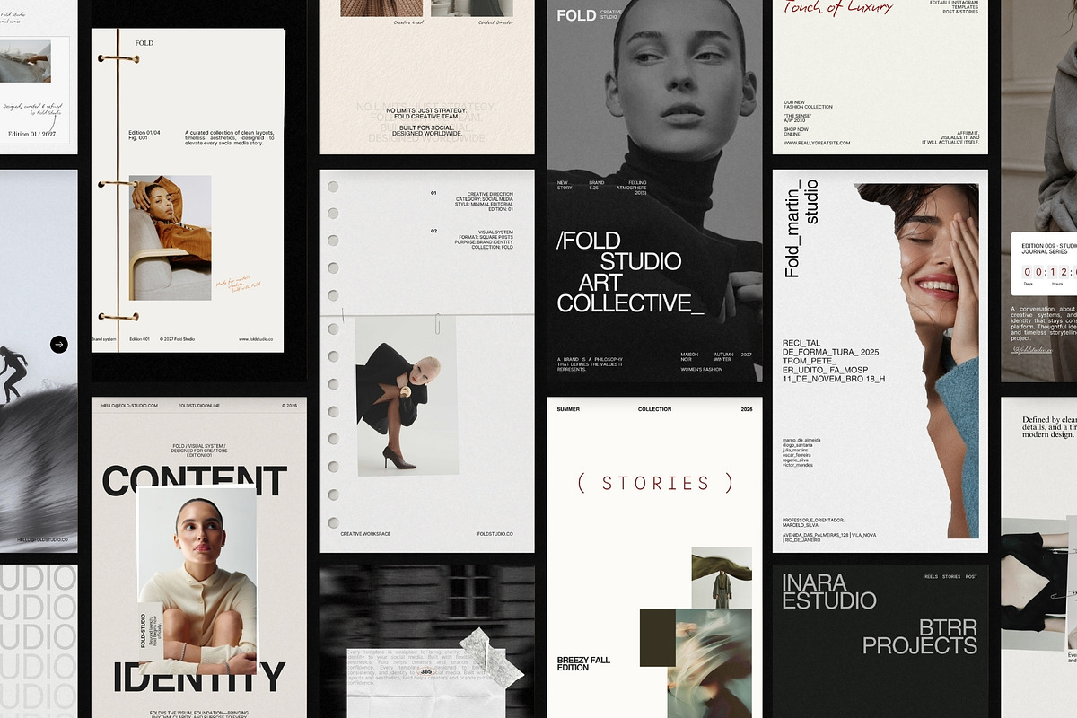 FOLD | Instagram STORIES Bundle, a Social Media Template by Pixel Grid (Photo 2 of 10)