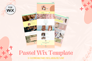Pastel Inspired Website for Wix, a Landing Page Template by Parrot Designs