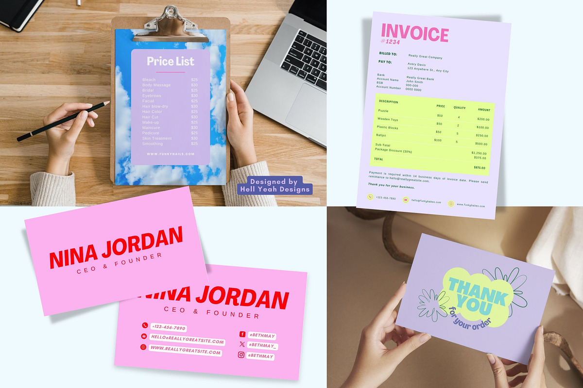 Bold Business Branding Starter Kit, a Branding & Logo Template by Hell Yeah Designs (Photo 16 of 17)