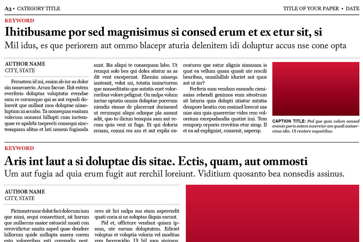 Old Style Newspaper Template, a Magazine Template by Newspaper Templates (Photo 4 of 11)