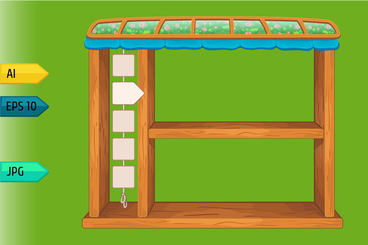 Game wooden shelf windows set, a Templates & Theme by julia_musdotter (Photo 14 of 20)