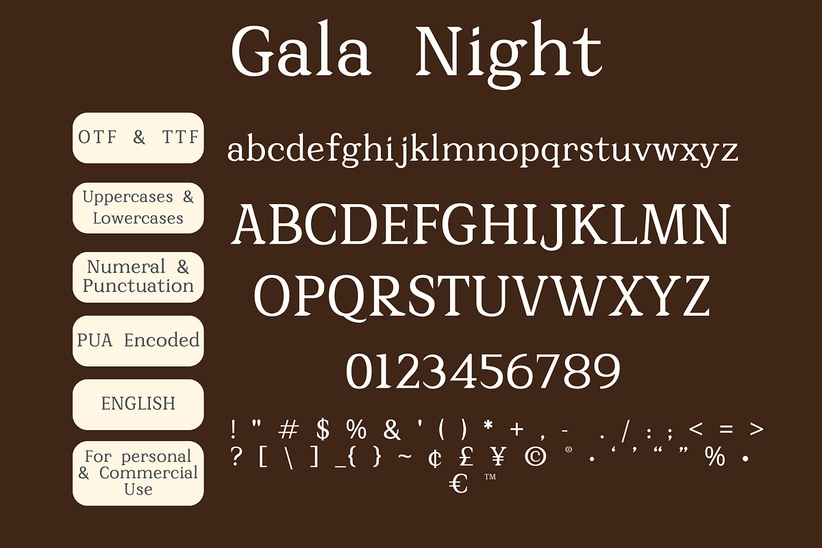 Gala Night: Elegant Minimal Serif, a Serif Font by The Gelato Type (Photo 2 of 10)