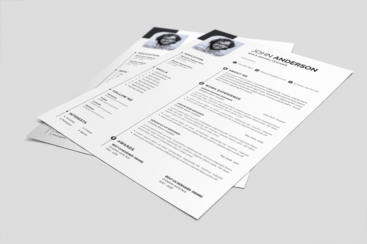 Clean Resume CV, a Resume Template by Abdul Studio (Photo 3 of 5)