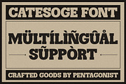 Catesoge | Retro Slab, a Slab Serif Font by Pentagonistudio (Thumbnail 10 of 10)