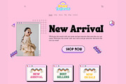 Pink Retro Shopify 2.0 Theme, a Shopify Template by DaisyStudio (Thumbnail 1 of 10)